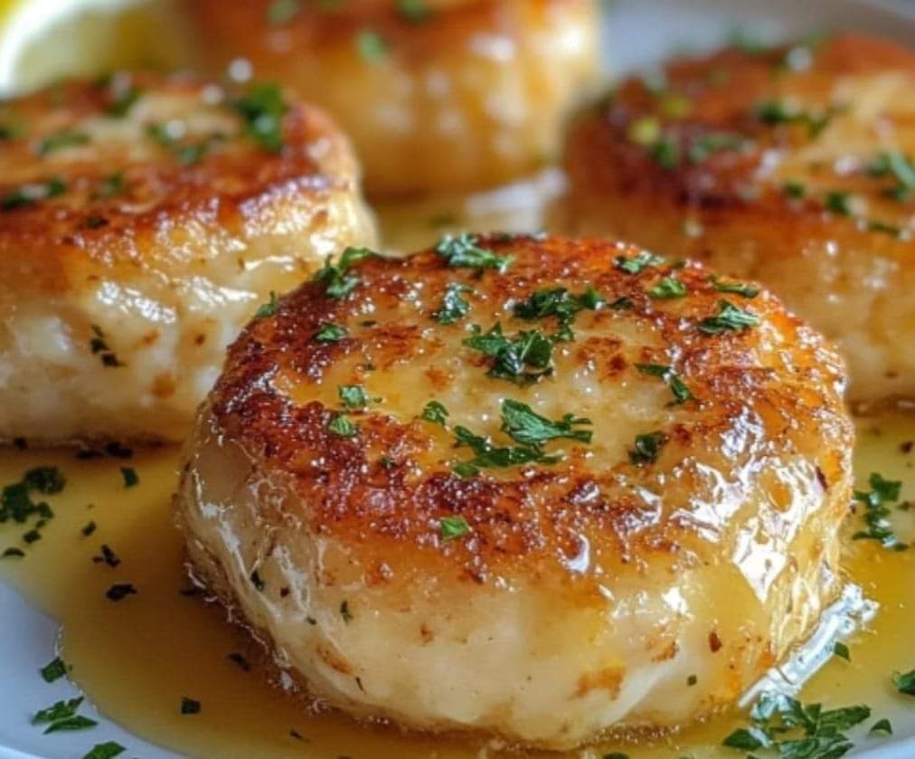 Cheddar Bay Crab Cakes with Lemon Butter Drizzle